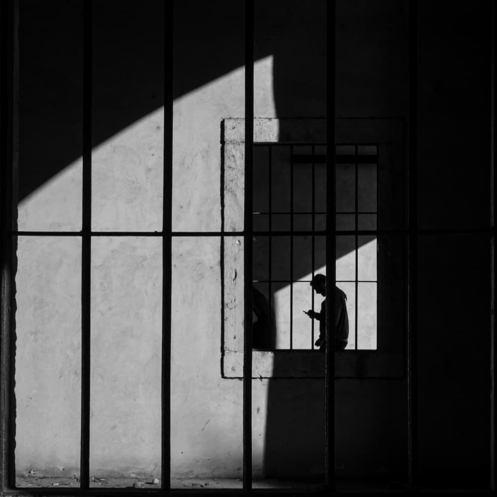 Window Light Silhouette by Luca Domenichi — canvas wall art