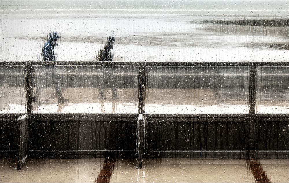Rainy Glass View by Gilbert Claes — canvas wall art
