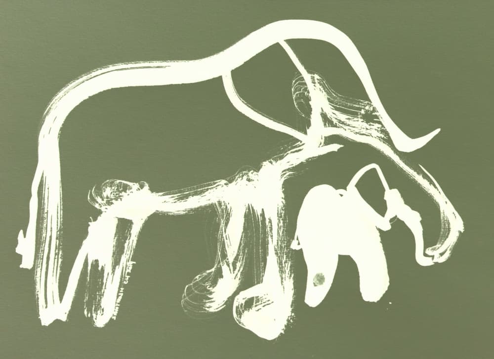 Abstract Animal Strokes by Santhosh ch — canvas wall art