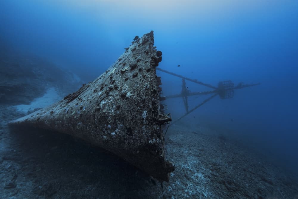 Underwater Shipwreck Ruins by Barathieu Gabriel — canvas wall art