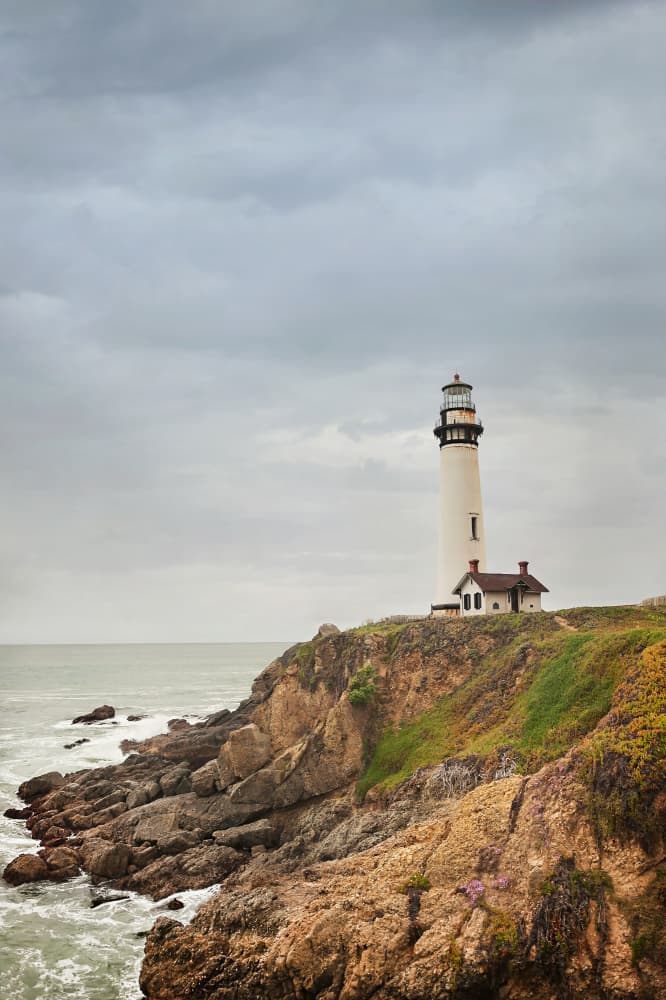 Pacific Coast Lighthouse View by Amanda Abel — canvas wall art