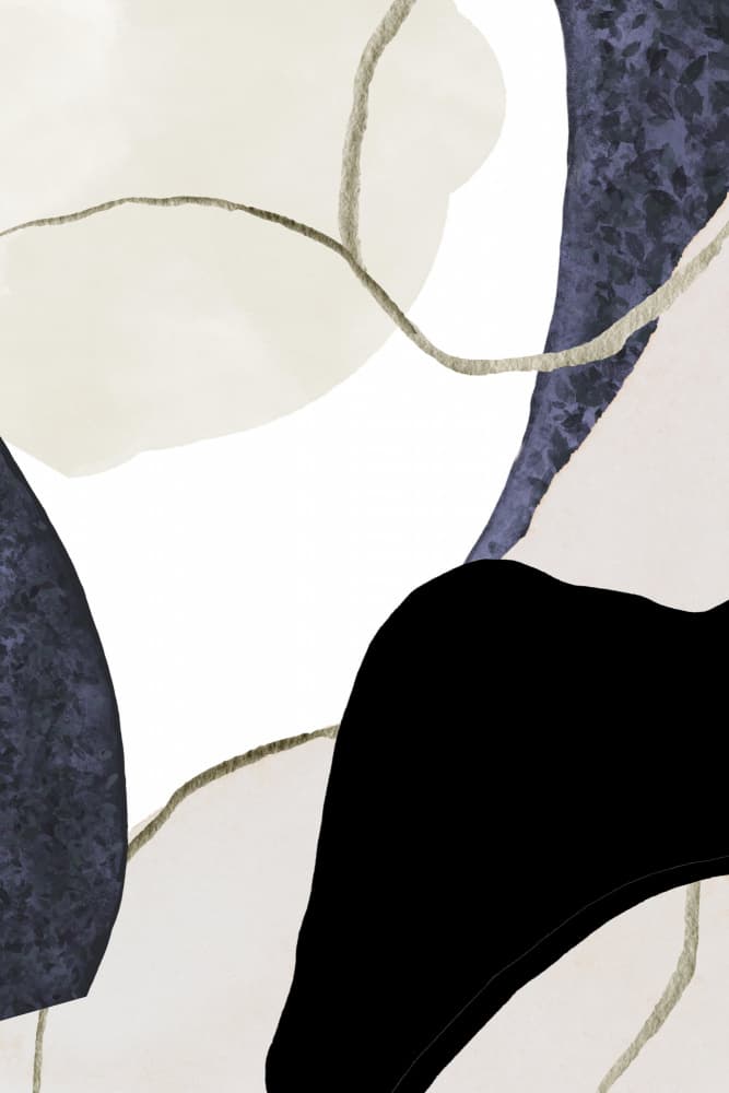 Fluid Gold Forms by Sally Ann Moss — canvas wall art
