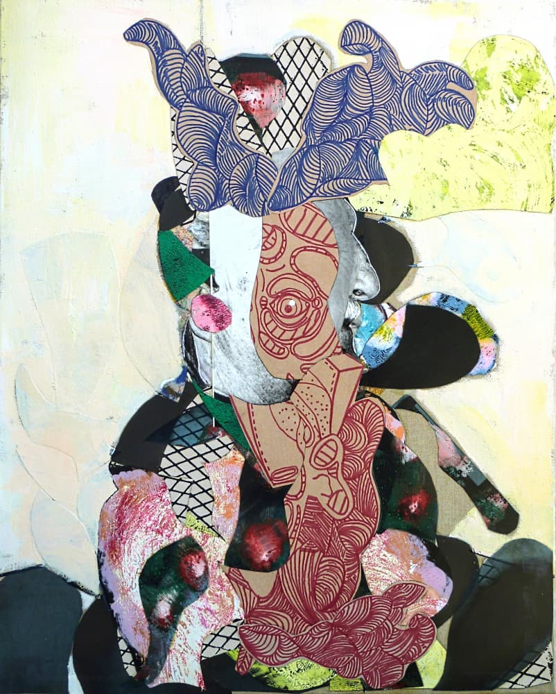 Abstract Patterned Figure by Pascal Marlin — canvas wall art