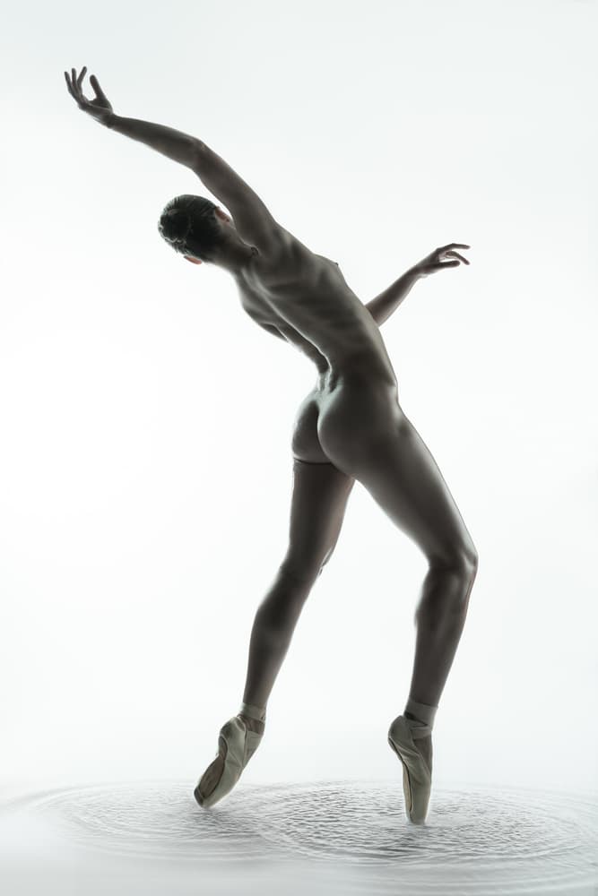 Graceful Nude Ballerina by AURIMAS VALEVICIUS — canvas wall art