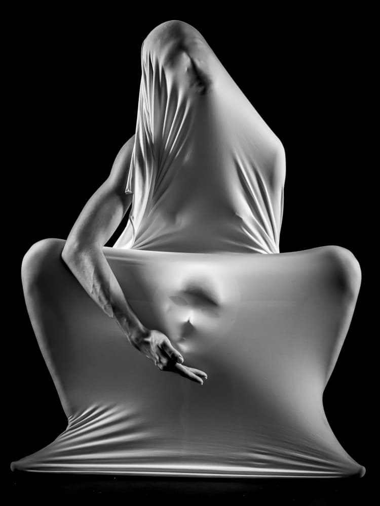 Draped Human Form by Svetlana Kirzh — canvas wall art