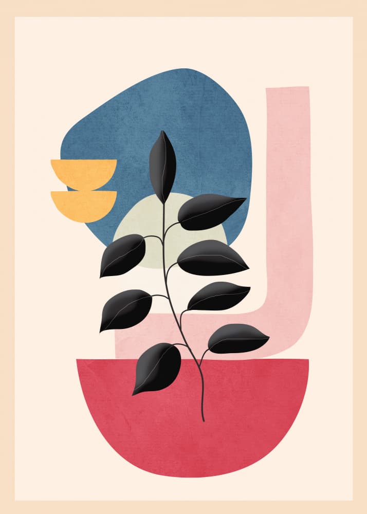 Modern Botanical Shapes by City Art — canvas wall art