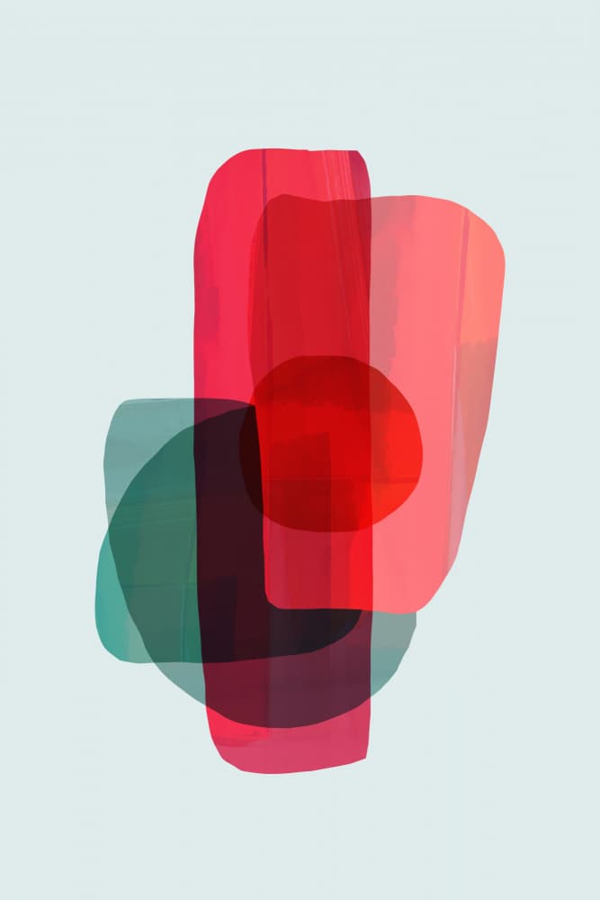 Vibrant Abstract Layers by cartissi — canvas wall art