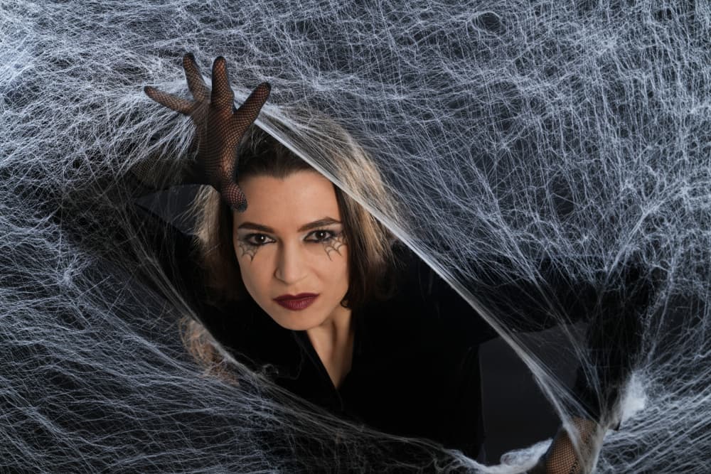 Halloween Web Woman by TWEE LIANG WONG — canvas wall art