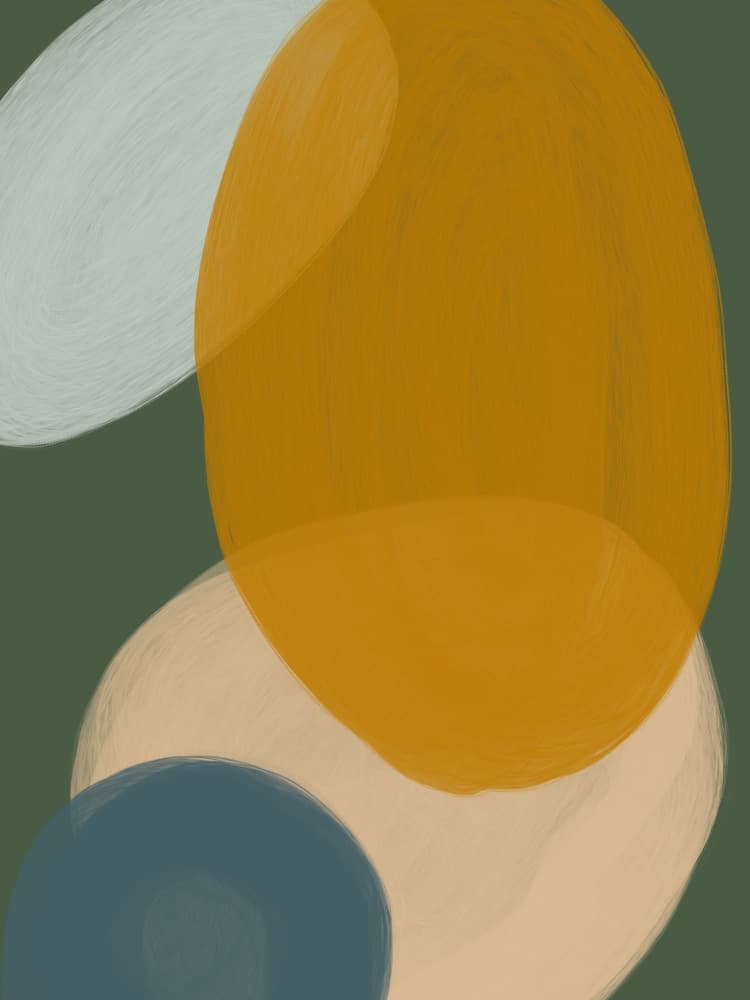 Earthy Abstract Shapes by Studio Palette — canvas wall art
