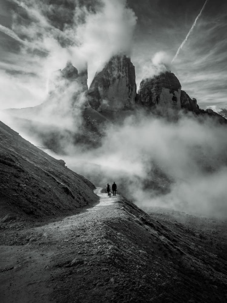 Misty Mountain Path by Songlin Xu — canvas wall art