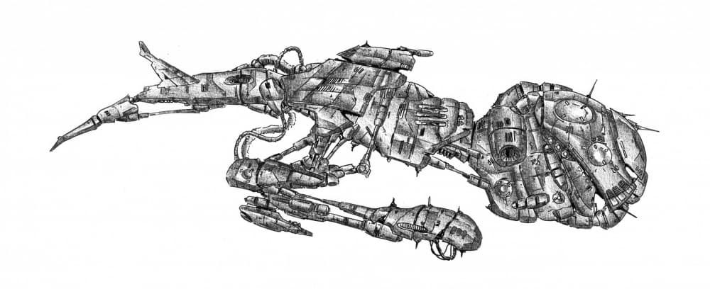 Futuristic Spacecraft Design by Kulik — canvas wall art