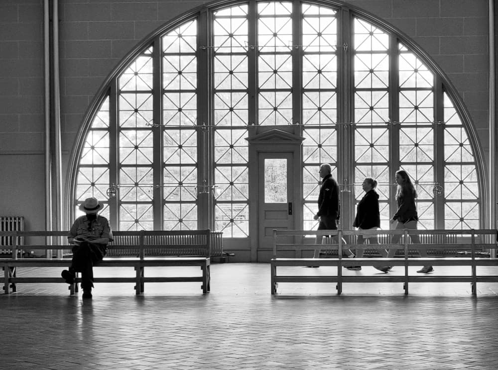 Arched Window Silhouettes by Iris Resch — canvas wall art