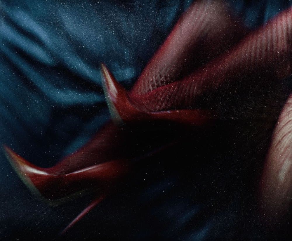 Dark Cosmic Currents by Erik Schottstaedt — canvas wall art