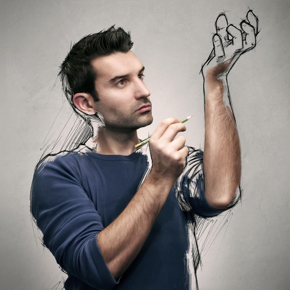 Drawing Imagination by Sebastien DEL GROSSO — canvas wall art