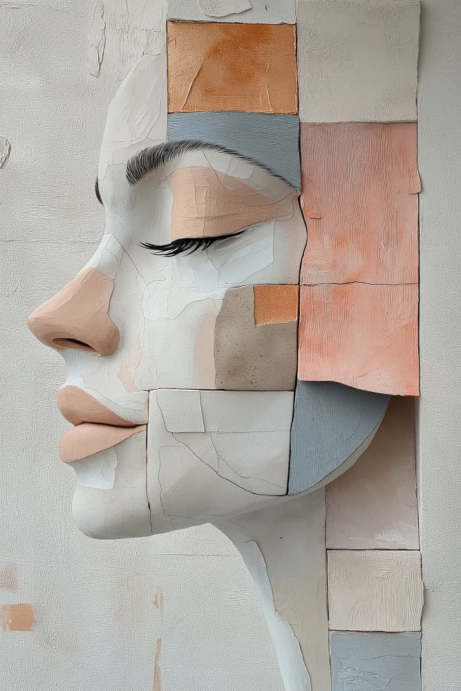 Serene Profile Study by Mauro — canvas wall art