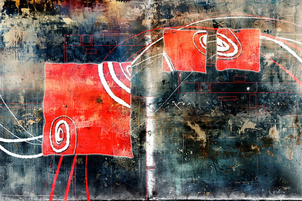 Artwork With Features of a Blend of Textures 12 by Rafal Kulik — canvas wall art