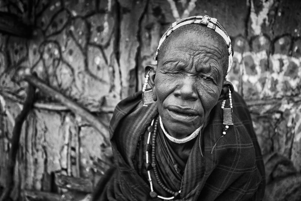 Pensive Maasai Elder by Goran Jovic — canvas wall art