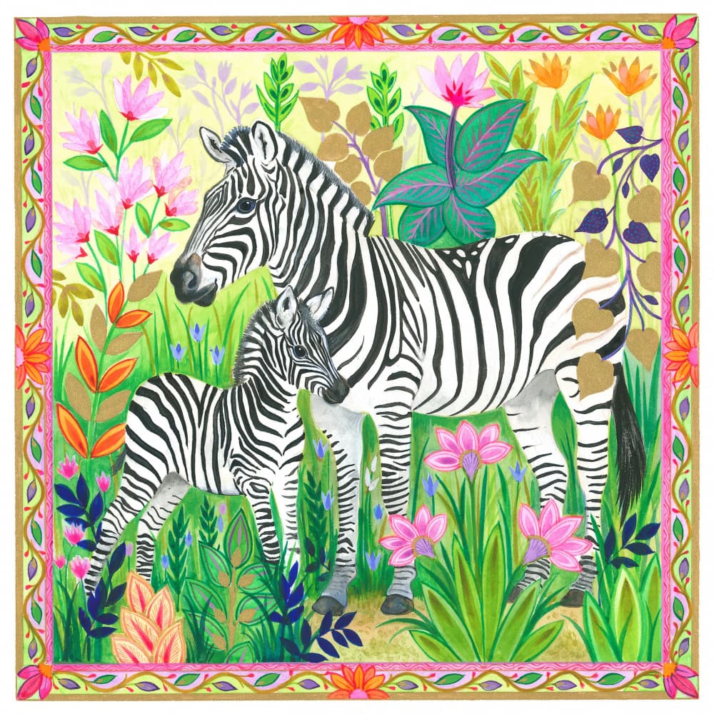 Exotic Zebras by Isabelle Brent — canvas wall art