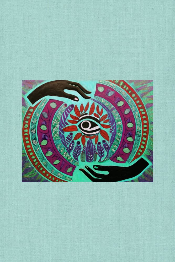Healing Eye Mandala by casa cartissi — canvas wall art