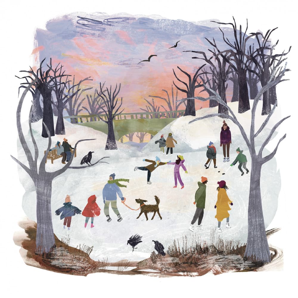 Winter Park Activities by Claire Hanley — canvas wall art