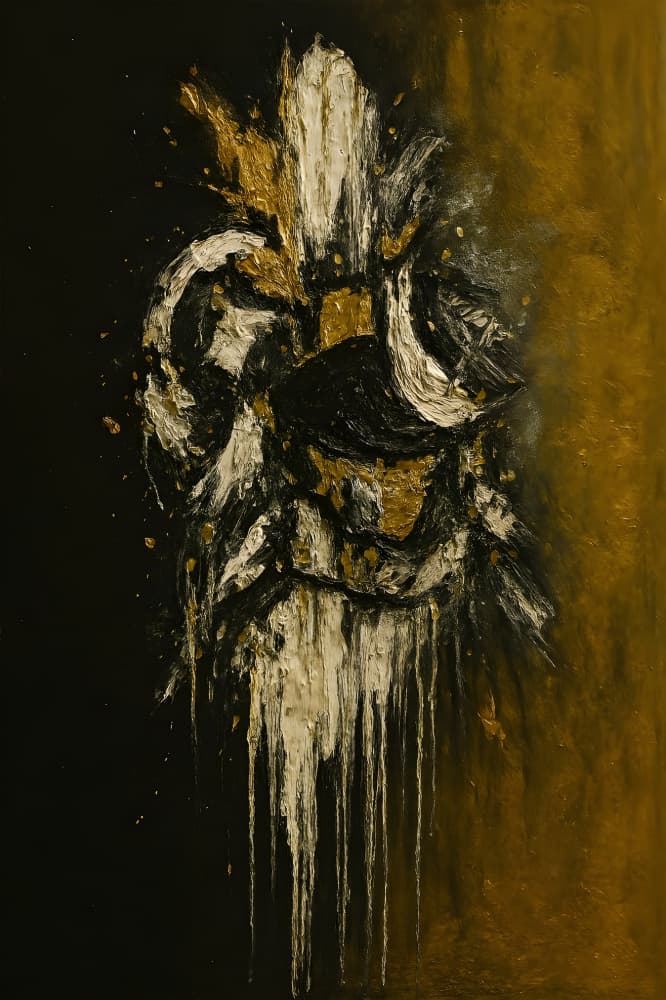 Textured Gold Fleur De Lis by HUGO — canvas wall art