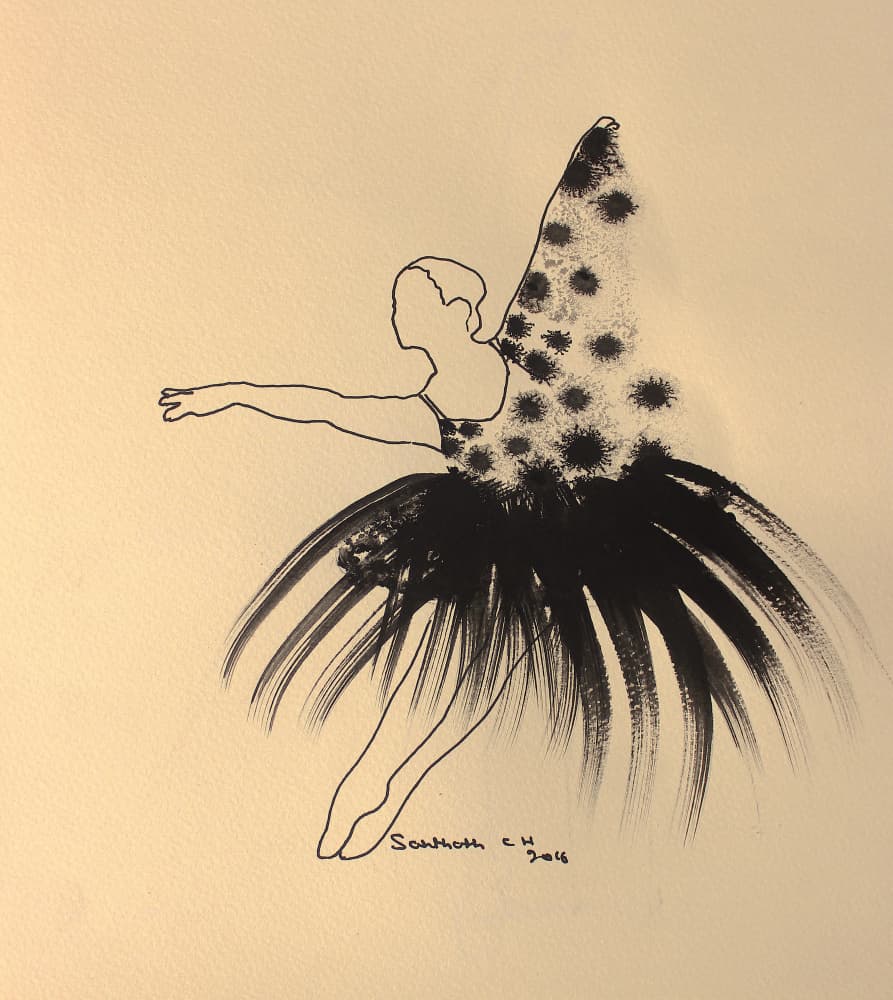 Elegant Dancer Wings by Santhosh ch — canvas wall art