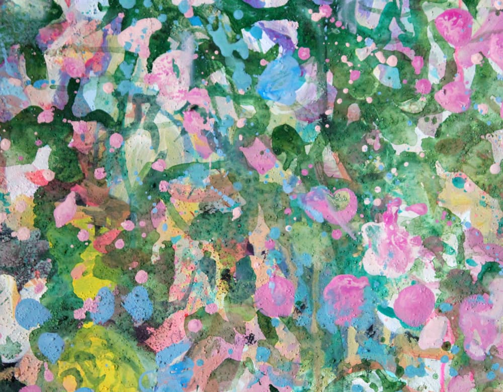 Vibrant Abstract Garden by Marina Nelson — canvas wall art