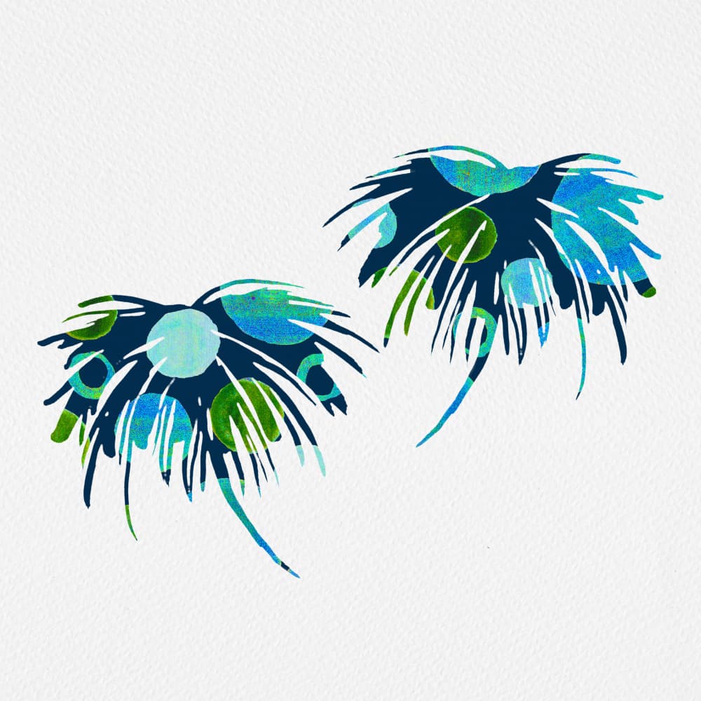Vibrant Organic Shapes by Michele Channell — canvas wall art