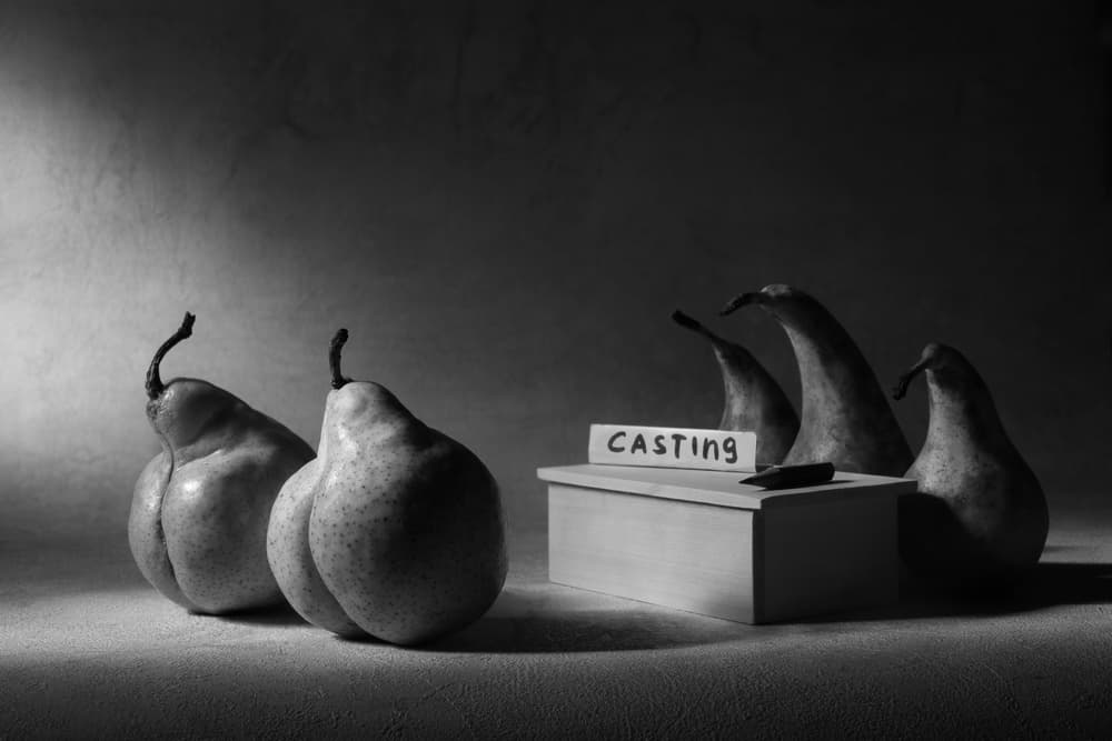 Pears Casting Call by Victoria Glinka — canvas wall art