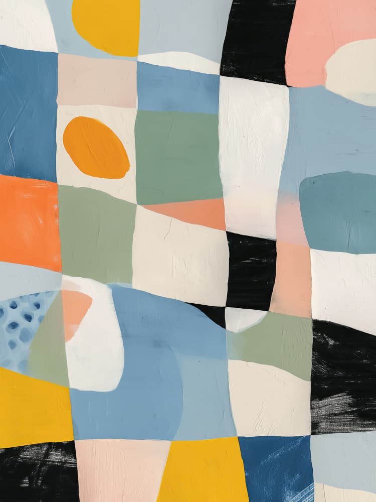 Organic Color Blocks by Nadjaa — canvas wall art