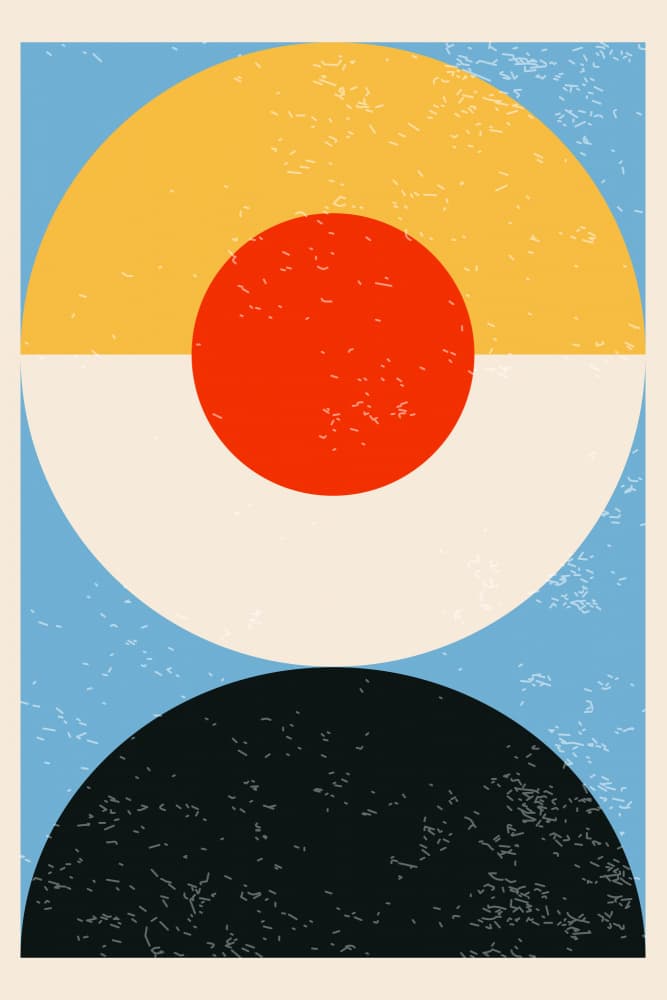 Retro Geometric Shapes by jay stanley — canvas wall art