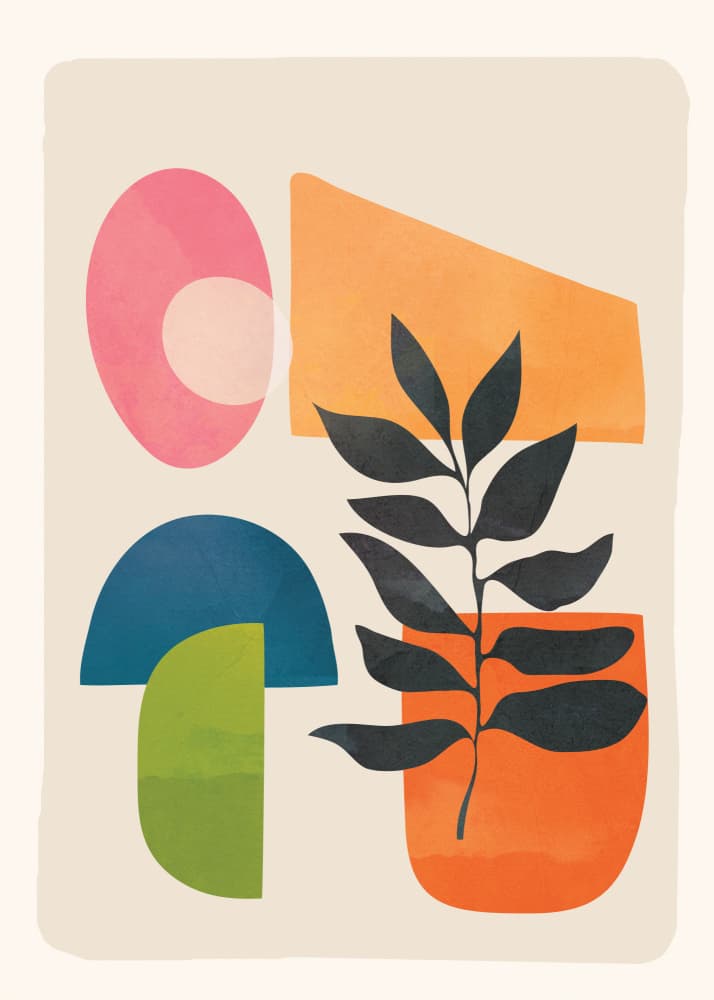 Abstract Organic Botanicals by Nadjaa — canvas wall art
