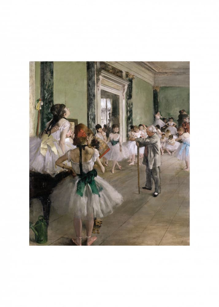 La Classe De Danse No.2 by Edgar Degas — canvas wall art