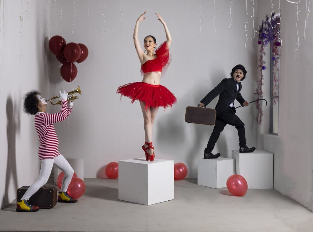 Whimsical Trio Performance by Sally Widjaja — canvas wall art
