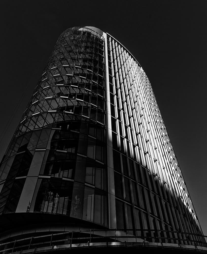 Dramatic Urban Curve by Jef Van den Houte — canvas wall art