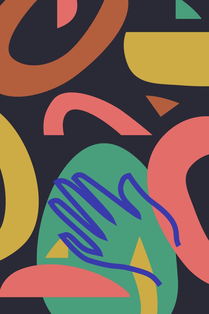 Modern Organic Shapes by Anna Rose — canvas wall art