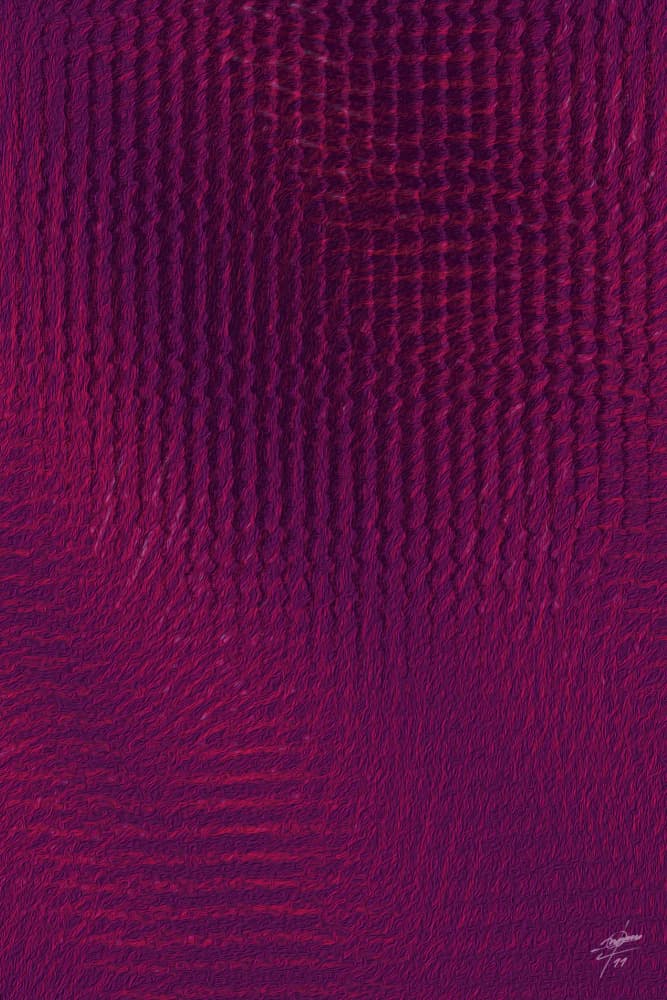 Deep Purple Fabric Waves by Osvaldo Russo — canvas wall art