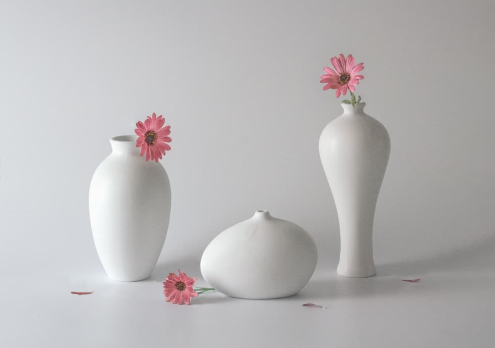 Serene Floral Vases by May G — canvas wall art