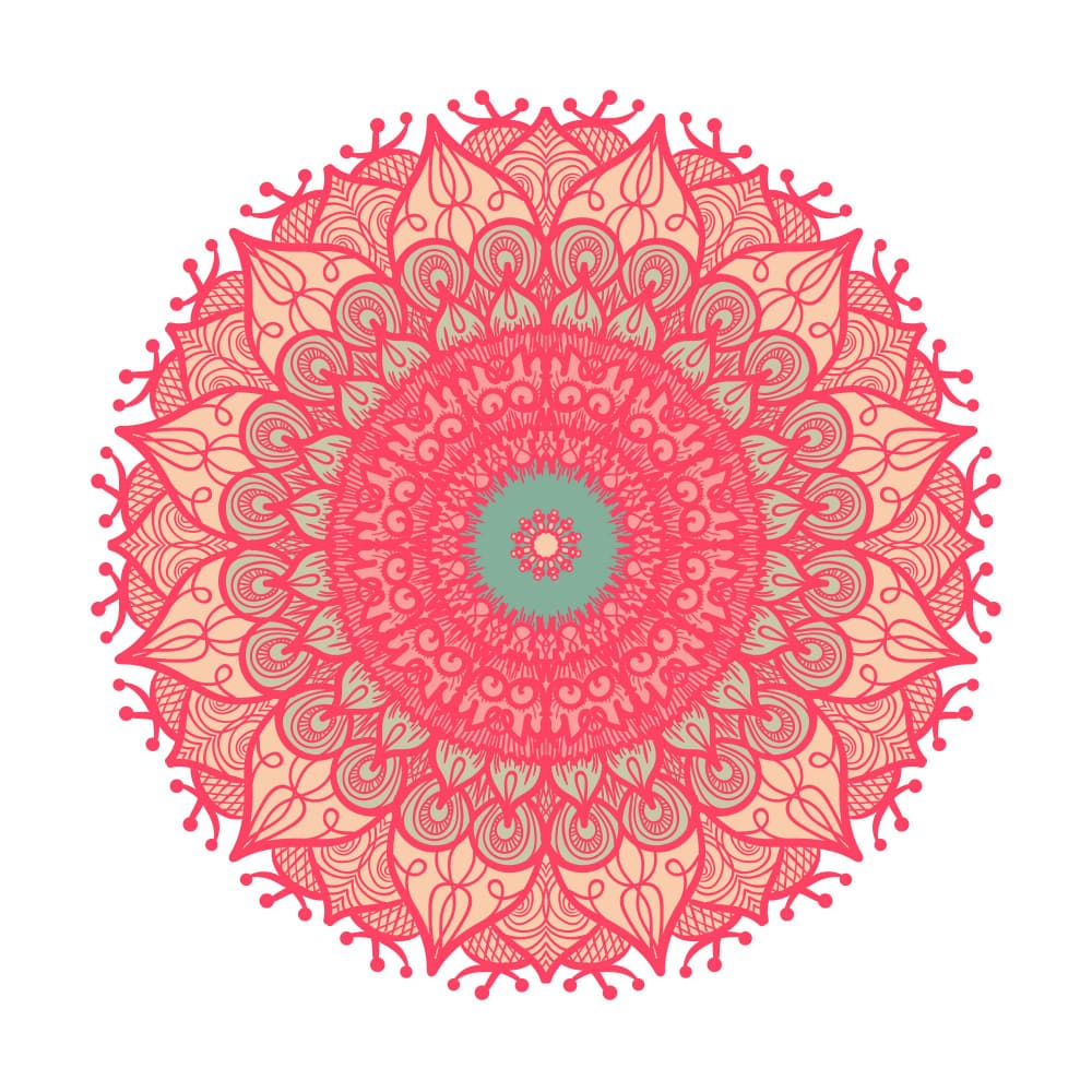 Vibrant Mandala Bloom by Marika Barsrsind β canvas wall art