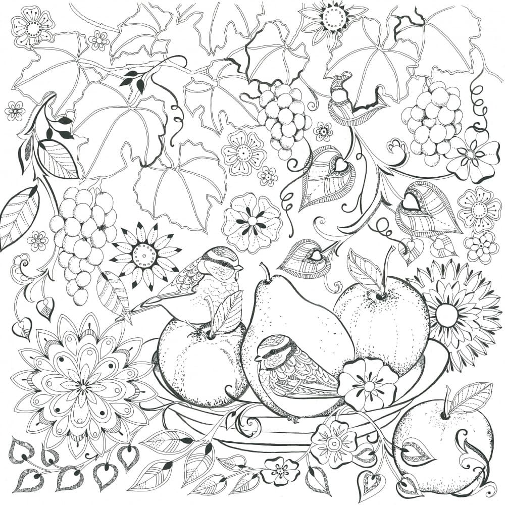Blue Tits and Fruit Bowl by Isabelle Brent — canvas wall art