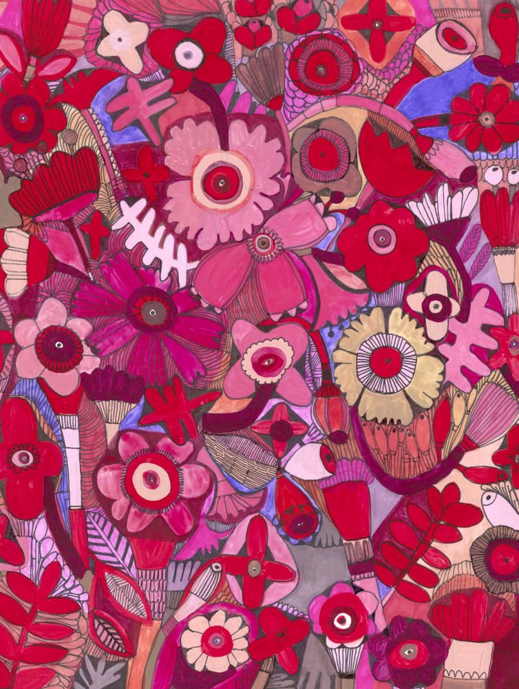 Hot Pink Delight by Sharon Nullmeyer — canvas wall art