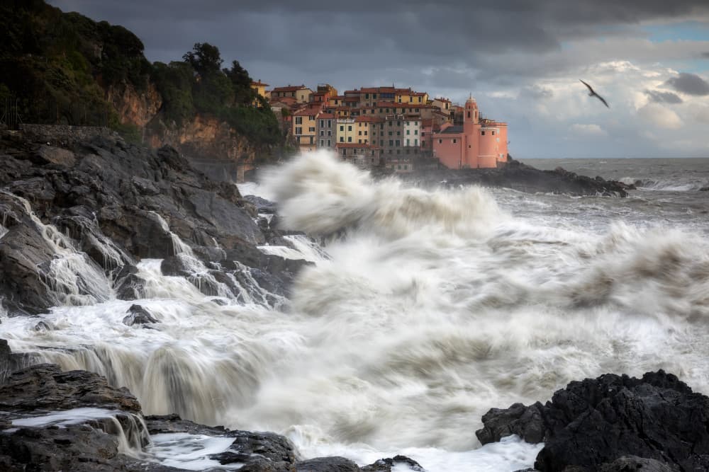 Wild Waves Village by Fiorenzo Carozzi — canvas wall art