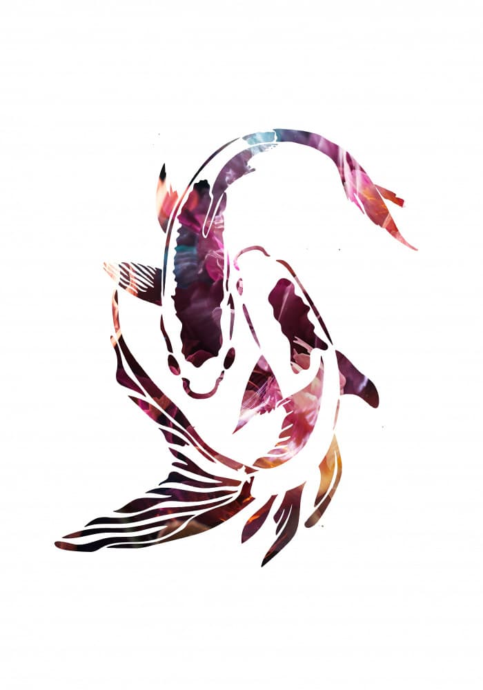 Vibrant Koi Flow by Sarah Manovski — canvas wall art