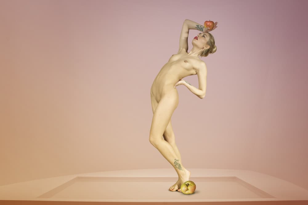 Graceful Nude Balance by Christine von Diepenbroek — canvas wall art
