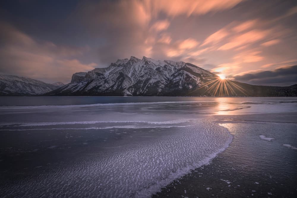 Majestic Winter Sunset by James S. Chia — canvas wall art