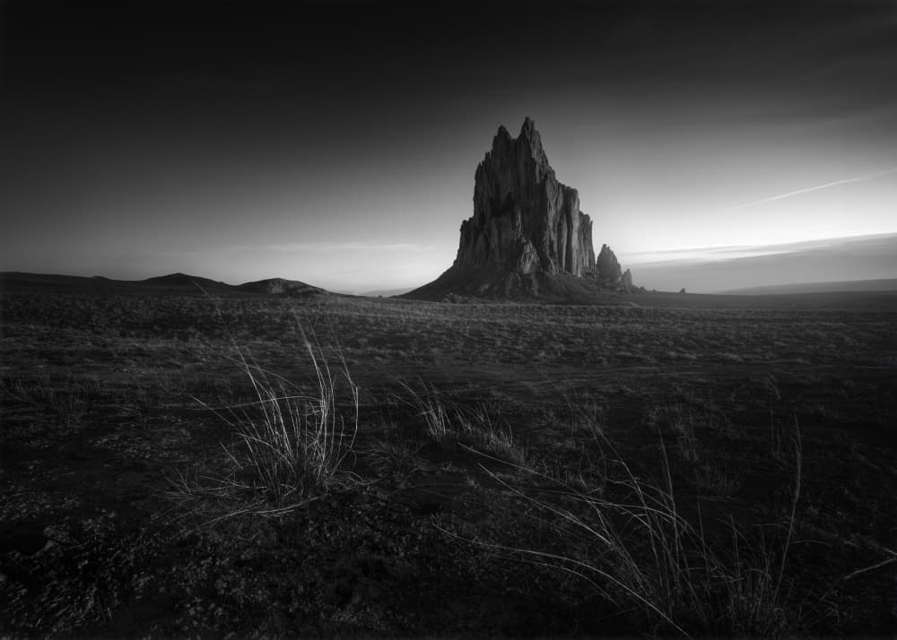 Stark Desert Landscape by Ruiqing P. — canvas wall art