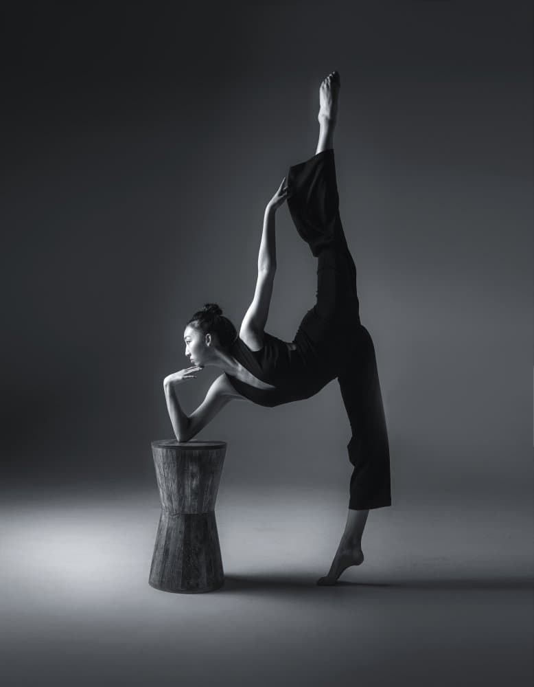 Elegant Dance Pose by Catherine Wang — canvas wall art
