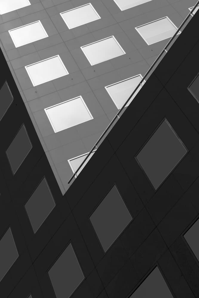 Abstract Geometric Facade by Olavo Azevedo — canvas wall art