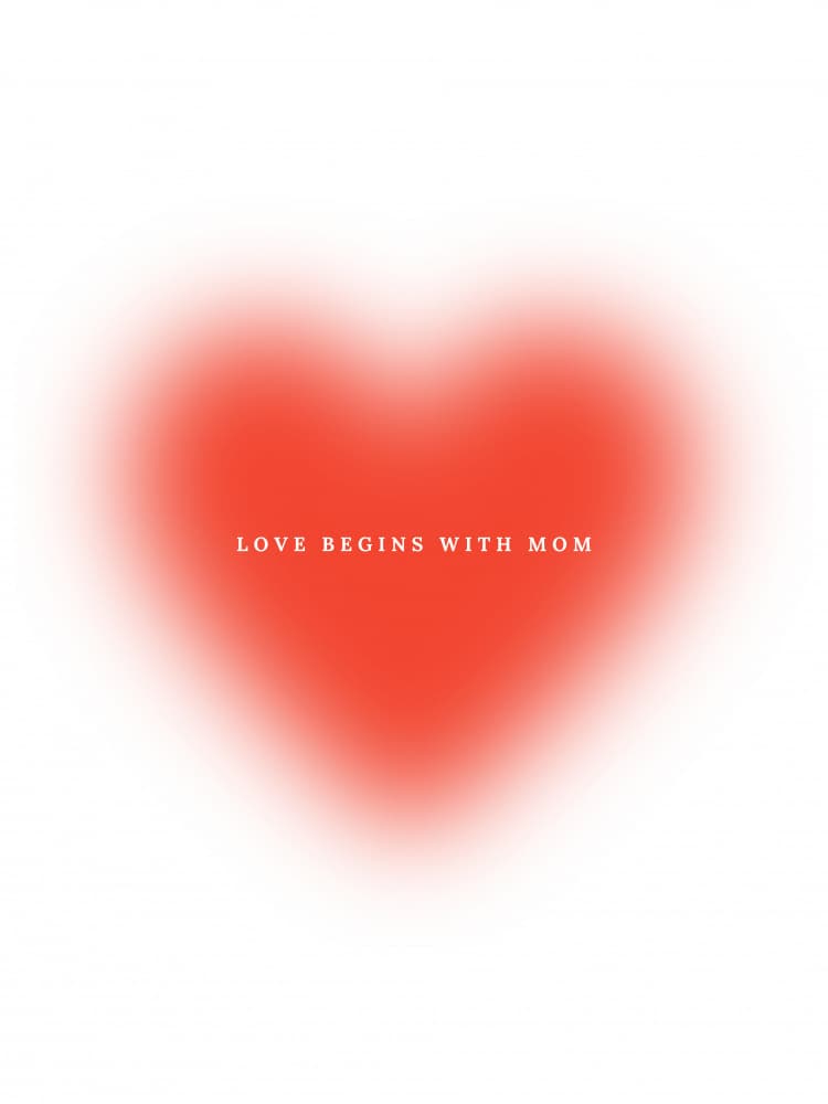 Love Begins With Mom by Ohkimiko — canvas wall art