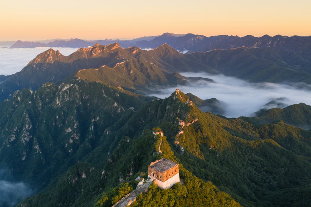 Sunrise Great Wall Vista by Simoon — canvas wall art